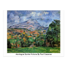 Montagne Sainte-Victoire de Paul Cezanne Tarjetas Postales
