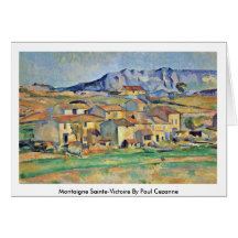Montaigne Sainte-Victoire de Paul Cezanne Tarjeta