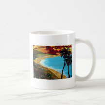 montaje cristalino de la ensenada taza