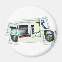 montaje de la foto del lambretta imanes de nevera