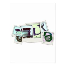 montaje de la foto del lambretta postales