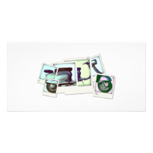 montaje de la foto del lambretta tarjetas fotográficas personalizadas