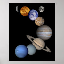 Montaje de la Sistema Solar Poster