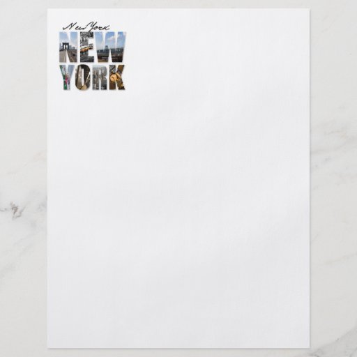 Montaje gráfico del turismo de New York City Flyer Personalizado