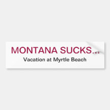 Montana chupa etiqueta de parachoque