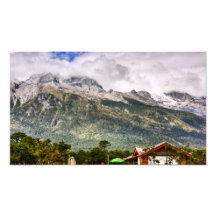 Montaña de la nieve del dragón del jade arte fotográfico