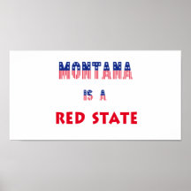 Montana es un estado rojo poster