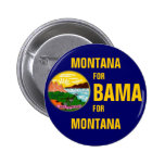MONTANA PARA el botón de OBAMA Pins