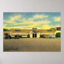 Montaña, restaurante 1940 de Indiana Poster