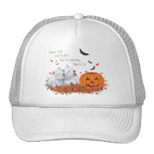 Montaña Terrier blanco del oeste Halloween Gorro