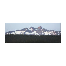 Montañas de la cascada de Oregon Impresiones De Lienzo