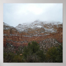 Montañas del rojo de Sedona Poster