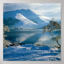 Montañas occidentales Escocia de Ballachulish Posters
