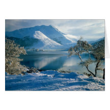 Montañas occidentales Escocia de Ballachulish Felicitaciones