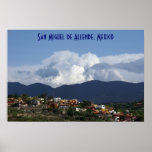 Montañas San Miguel de Allende de las nubes Impresiones