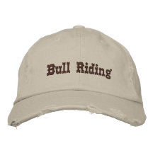 Montar a caballo de Bull Gorra De Beisbol Bordada