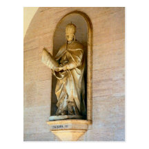 Montecassino, estatua de Zacharius Tarjeta Postal