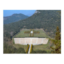 Montecassino, sitio de sepulcros de la guerra tarjeta postal