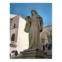 Montecassino, St Clare, hermana de St Benedicto Tarjetas Postales