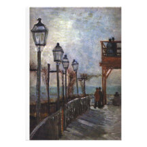 Montmartre de Vincent van Gogh Invitaciones Personales