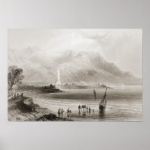 Monumento a general Ross en Rosstrevor Posters
