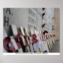 Monumento de guerra de la puerta de Menin Ypres Poster