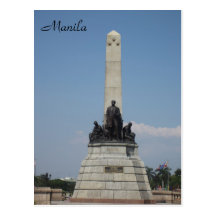 monumento rizal de Manila Tarjeta Postal