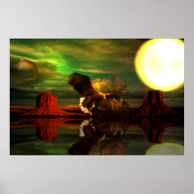 Monumento Valley-1-Eagle Poster