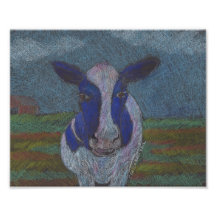 ¡MOO! Impresión del arte de la vaca de Holstein Fotografía