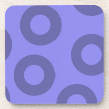 morado de violeta y posavaso