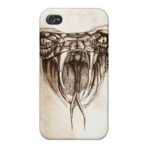 Mordedura de la serpiente iPhone 4 funda