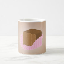 Mordedura del chocolate taza
