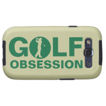 Moreno del verde de la obsesión del golf Golfing e Galaxy S3 Fundas