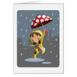Morgan en la lluvia tarjetón