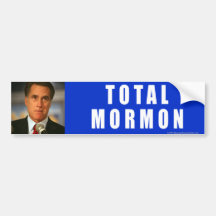 Mormón Anti-Romney del total del pegatina Etiqueta De Parachoque