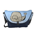 Morsa del dibujo animado bolsa de mensajeria 