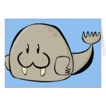 Morsa del dibujo animado felicitacion 