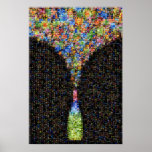 Mosaico artístico Explosión de Cócteles Posters
