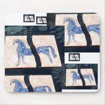 Mosaico equino tapetes de ratón