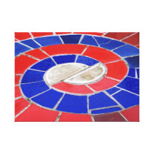 Mosaico espiral impresión de lienzo