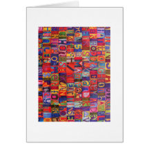 Mosaico moderno fresco de la letra felicitaciones