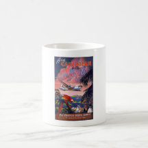 Mosca al vintage del Caribe Taza