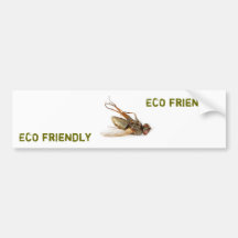 Mosca muerta - eco amistoso etiqueta de parachoque