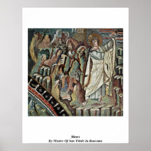 Moses por el amo de San Vitale en Ravena Posters