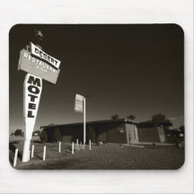 Motel abandonado tapetes de ratón