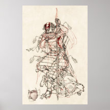 Motivo de consumición del samurai después de la ba impresiones