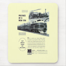 Motivo del electro del diesel 1948 del ferrocarril tapetes de raton