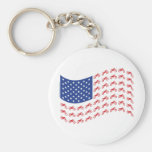 mOTO-cruz-bandera-onda Llavero Personalizado