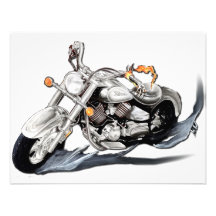 Motocicleta creativa anuncio personalizado