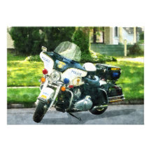Motocicleta de la policía anuncios personalizados